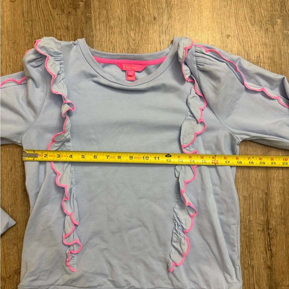 Lilly Pulitzer • Suzy Scalloped Ruffle Sweatshirt - Picture 8 of 13
